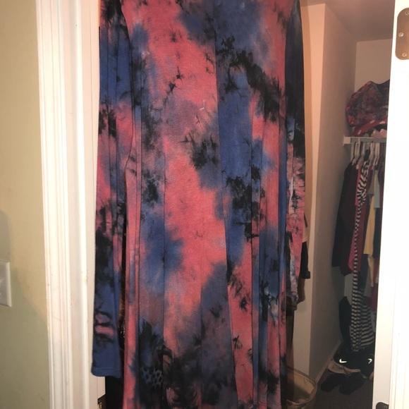 Tie dye knee length dress - Picture 6 of 7